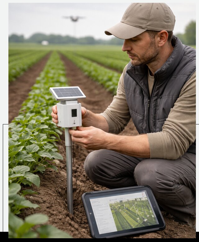 IoT мониторинг сельскохозяйственных полей и контроля в Вятских Поляне