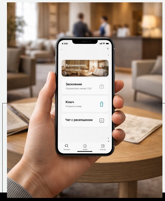Мобильное приложение для гостей отеля в Вятских Поляне, управление сервисом
